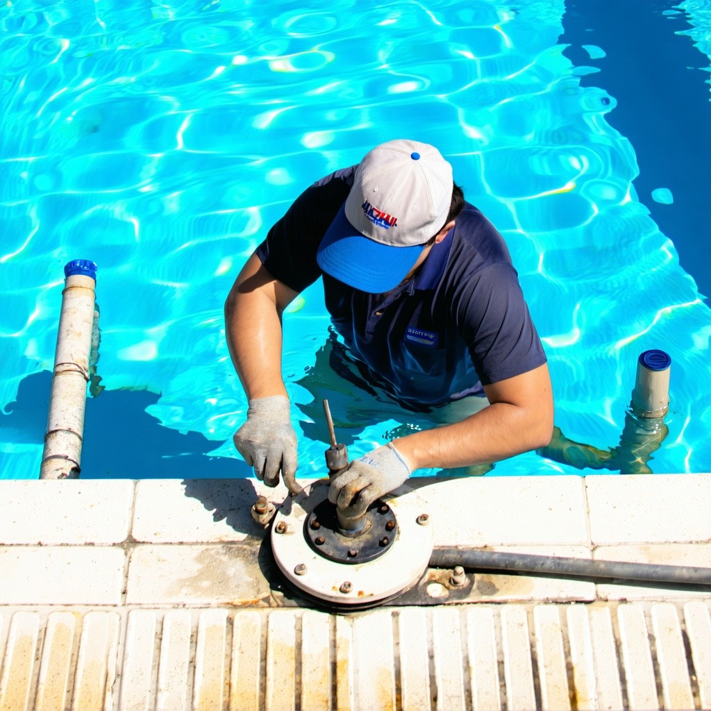 repairing pool equipment